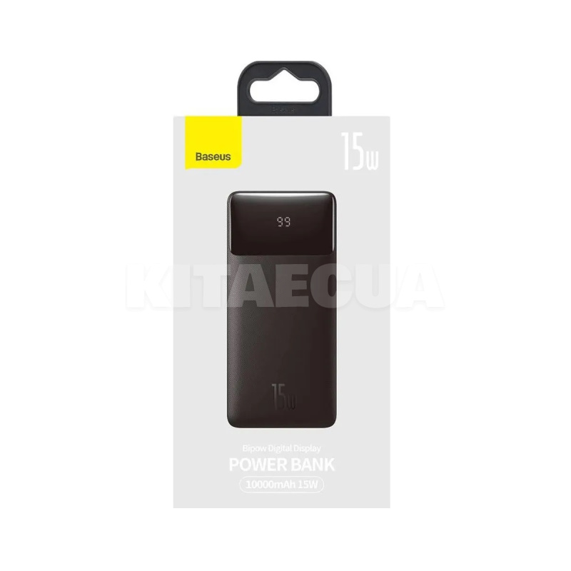 Повербанк Bipow Digital Display 10000mAh 15W чорний BASEUS (PPBD050001) - 2