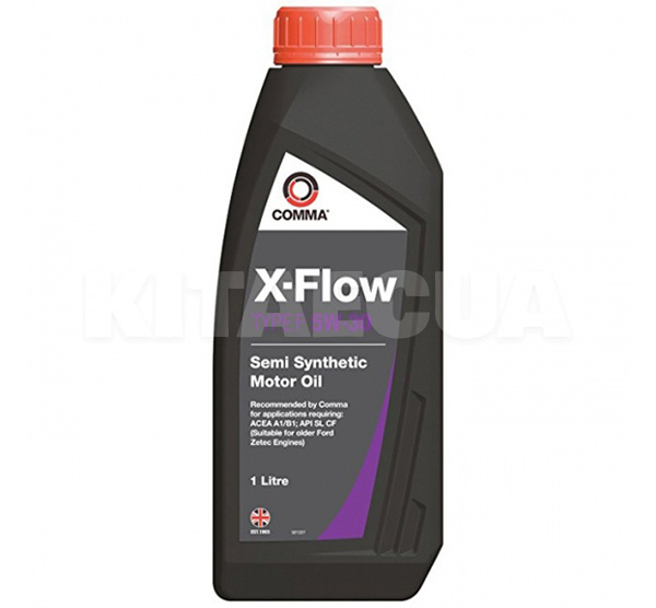 Масло моторное полусинтетическое 1л 5W-30 X-FLOW F COMMA (B38572)
