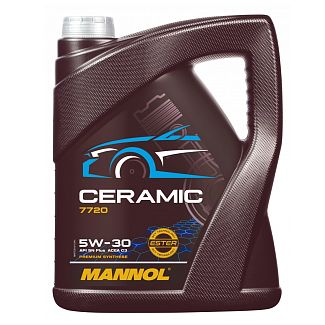 Масло моторное синтетическое 5л 5W-30 Ceramic Mannol