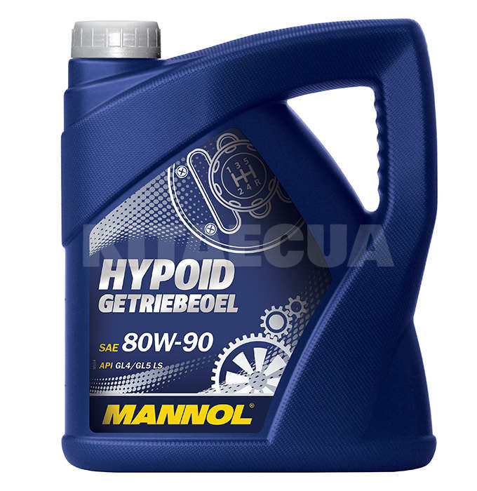 Масло трансмісійне напівсинтетичне 4л 80W-90 Hypoid Getriebeoil Mannol (MN8106-4) - 2