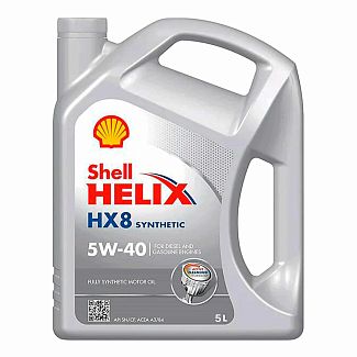 Масло моторное синтетическое 5л Helix HX8 5W-40 SHELL