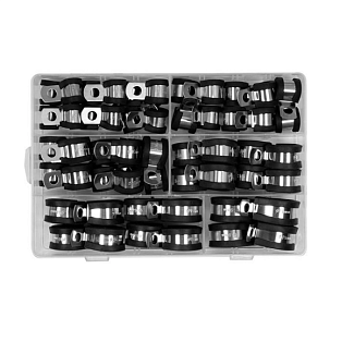 Набор хомутов D 6, 8, 10, 13, 16, 19 мм 52 штуки YATO