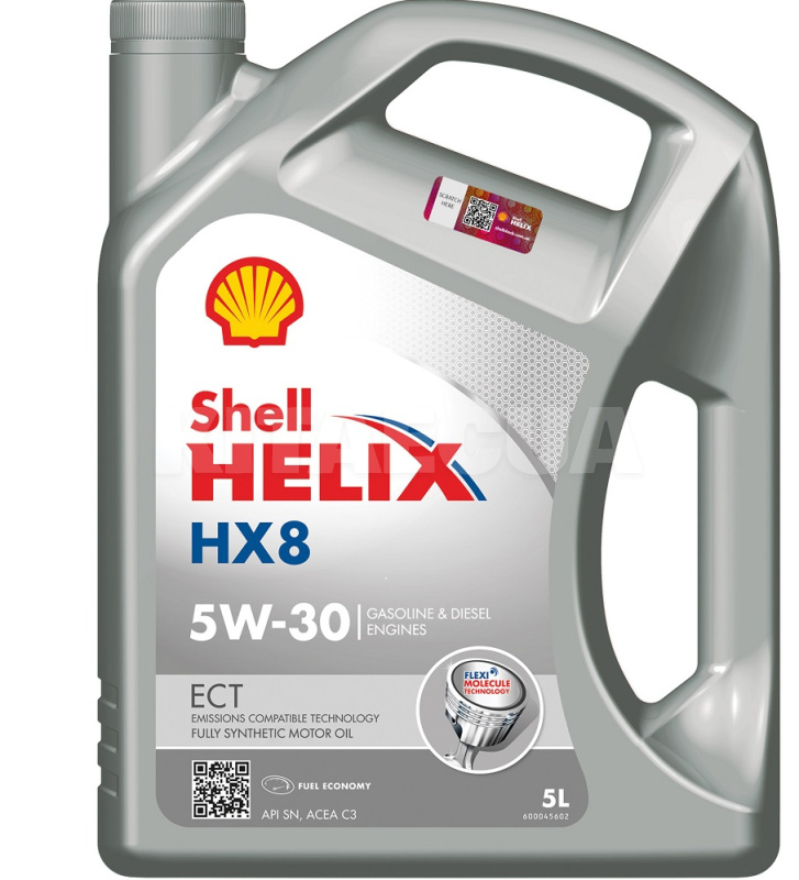 Масло моторне синтетичне 5л 5W-30 Helix HX8 ECT C3 SHELL (207312-SHELL)