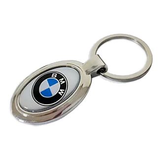 Брелок для ключей металл "BMW" Овал KING
