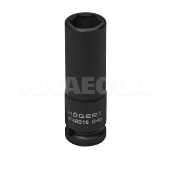 Головка ударна подовжена 6-гранна 16 мм 1/2" HOGERT (HT4R016)