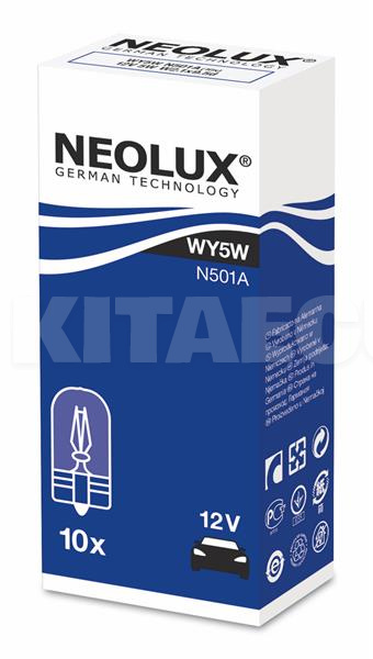 Лампа розжарювання 12V 5W Standart NEOLUX (NE N501A) - 2