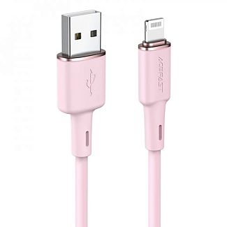 Кабель USB - Lightning 2.4А C2-02 1.2м розовый ACEFAST