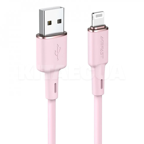Кабель USB - Lightning 2.4А C2-02 1.2м розовый ACEFAST (331110005)