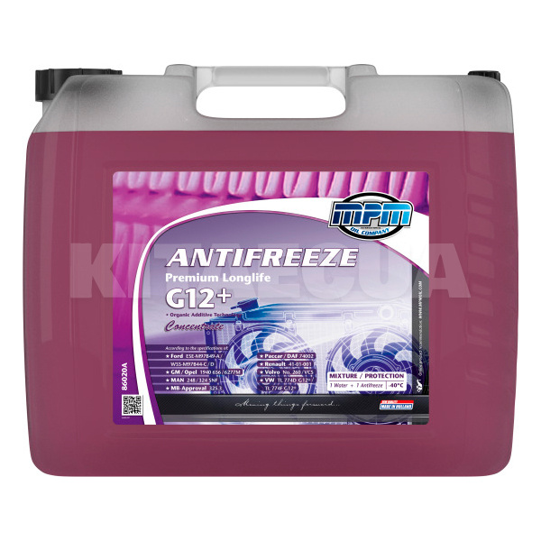 Антифриз-концентрат фиолетовый 20л G12+ -40°C MPM (MPM 86020A)