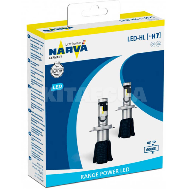 Светодиодная лампа H7 12V 16W (компл.) X2 NARVA (18005)