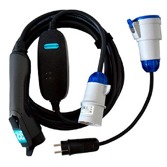 Зарядка для электромобиля 7.4 кВт 32А 1-фаза Type 1 (американское авто) Portable Charger SPARKS