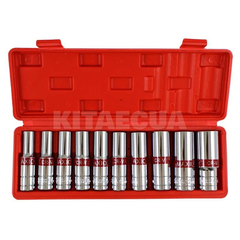 Набір довгих головок 1/2” 8-24мм 10 предметів Cr-V MAXION (MXTL- PCS10) - 2