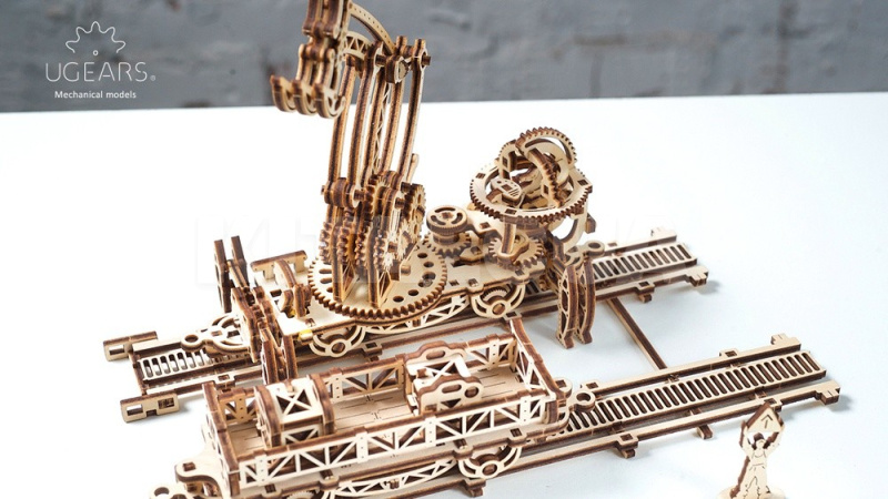 Механічний місто "Маніпулятор на рейках UGEARS (70032) - 9