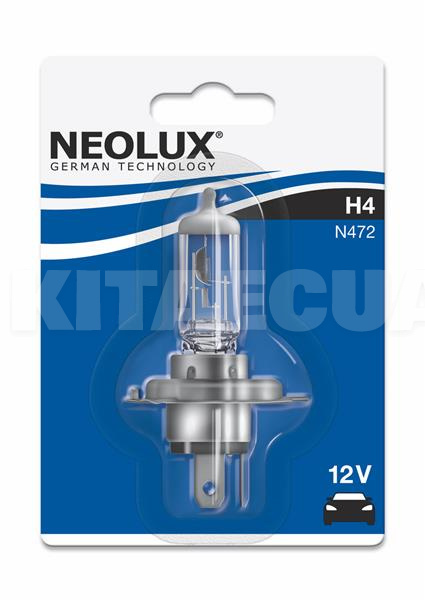 Галогенова лампа H4 12V 60/55W Standard "блістер" NEOLUX (NE N472_01B)