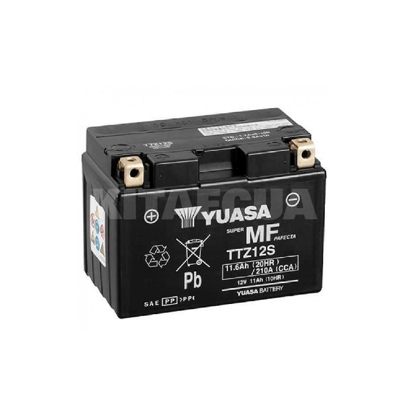 Мото акумулятор 11.6Ач 210А "+" зліва AGM Yuasa (TTZ12S)