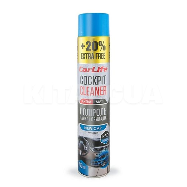 Поліроль для пластику "новий автомобіль" 750мл cockpit cleaner extra MAT CARLIFE (CF774)