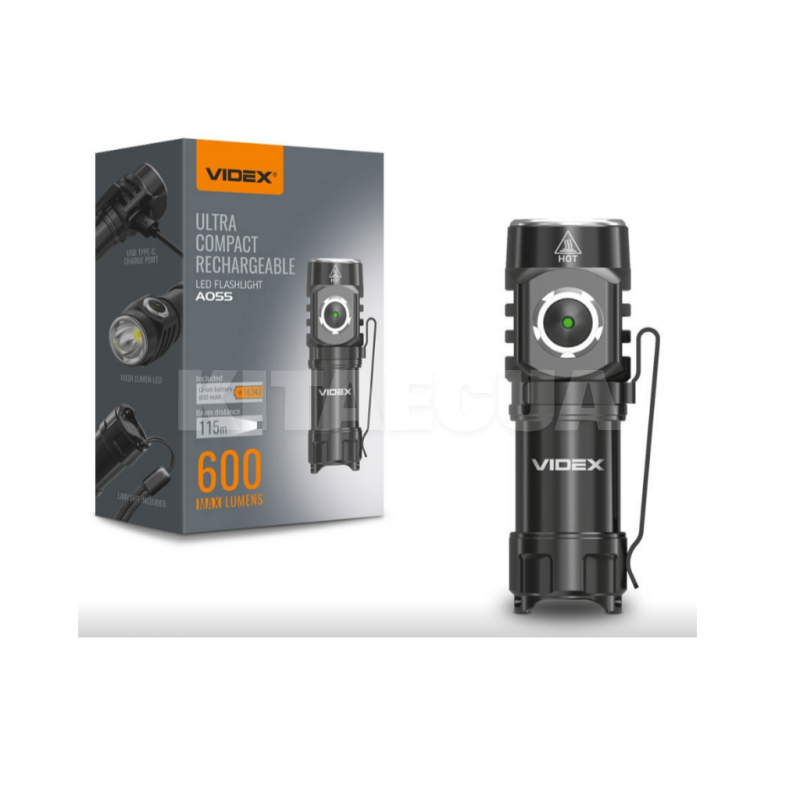 Портативний світлодіодний ліхтарик VIDEX (VLF-A055)