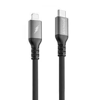 Кабель Type-C Lightning 27W 2м ReGen Silicone черный PROOVE