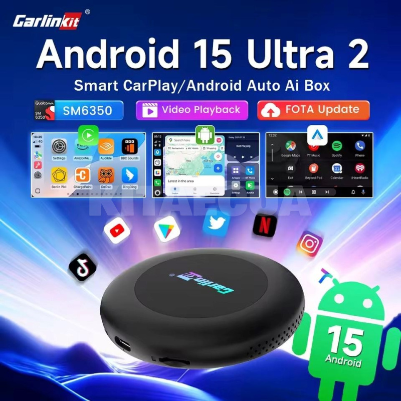 Приставка Tbox Ultra v2.0 8/128 Android 15 Carlinkit (CLK-UL2) - 2