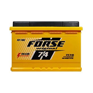 Аккумулятор автомобильный Мегатекс 74Ач 720A "+" справа (0) FORSE