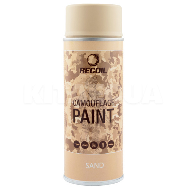 Краска-эмаль маскировочная 400мл "песок" желтая матовая RECOIL (HAM106-RECOIL)