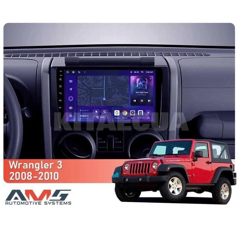 Штатна магнітола MOSS M3 4+32 ГБ 9" Jeep Wrangler 3 JK 2008-2010 (F1) AMS (50039) - 2