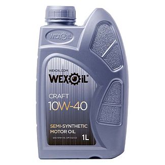 Масло моторное полусинтетическое 1л 10W-40 Craft WEXOIL