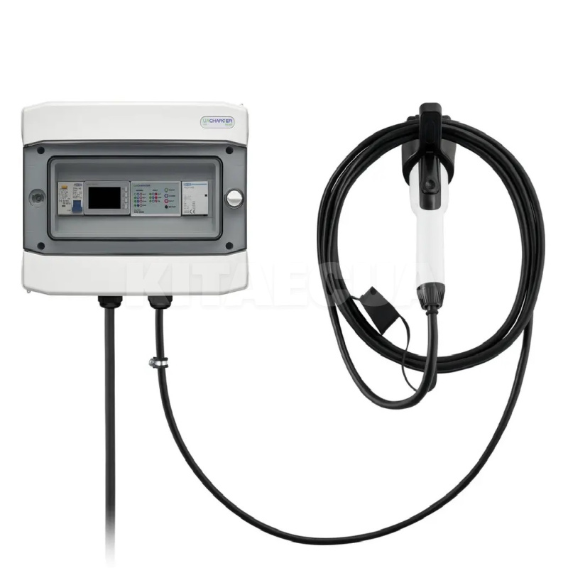 Зарядка для электромобиля 9.2 кВт 40А 1-фаза Type 1 (американское авто) WALL WiFi UACHARGER (CHC-WLWF220911-23-8)