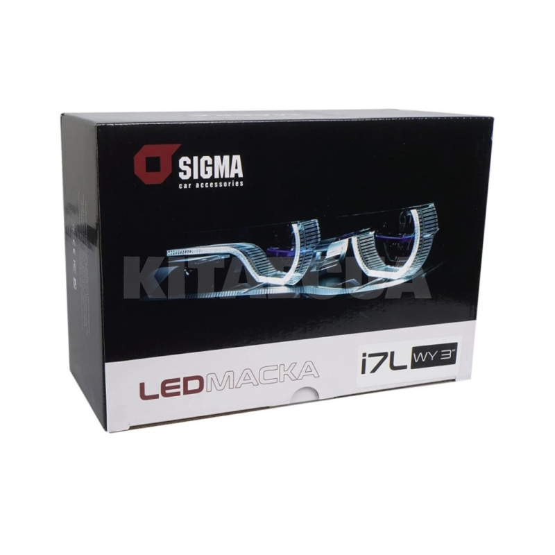 Маски для лінз 3" LED i7L W+Y ангельські вічка SIGMA4car (41682) - 2