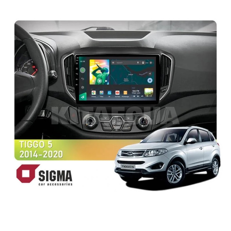 Штатна магнітола X10232 2+32 Gb 10" Chery Tiggo 5 2014-2020 SIGMA4car (34015)