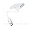 Кабель-переходник Type-C - USB/HDMI/Type-C HB14 0.15м серый HOCO (6931474725790)