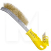 Щітка з металу 1-рядна сталева з пластиковою ручкою WMC TOOLS (WT-HB140)