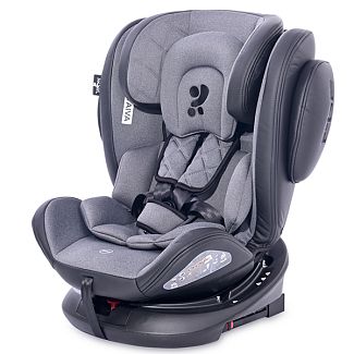 Автокресло детское Aviator Isofix Black&Dark Grey 0-36 кг Lorelli