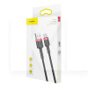 Кабель USB Type-C 3A Cafule 1м червоний/чорний BASEUS (CATKLF-B91)
