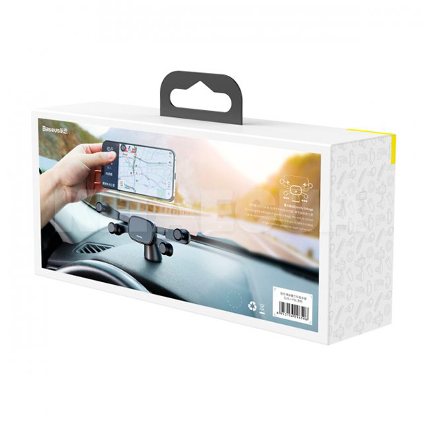 Автомобильный держатель на торпедо с зажимом black BASEUS (SUYL-HP01) - 6