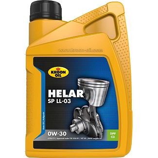 Масло моторное синтетическое 1л 0W-30 HELAR SP LL-03 KROON OIL