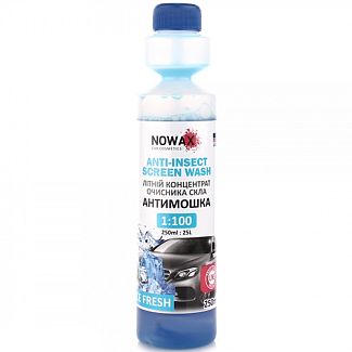 Омивач-концентрат літній 250 мл «Свіжість» Anti-Insect Screen Wash NOWAX