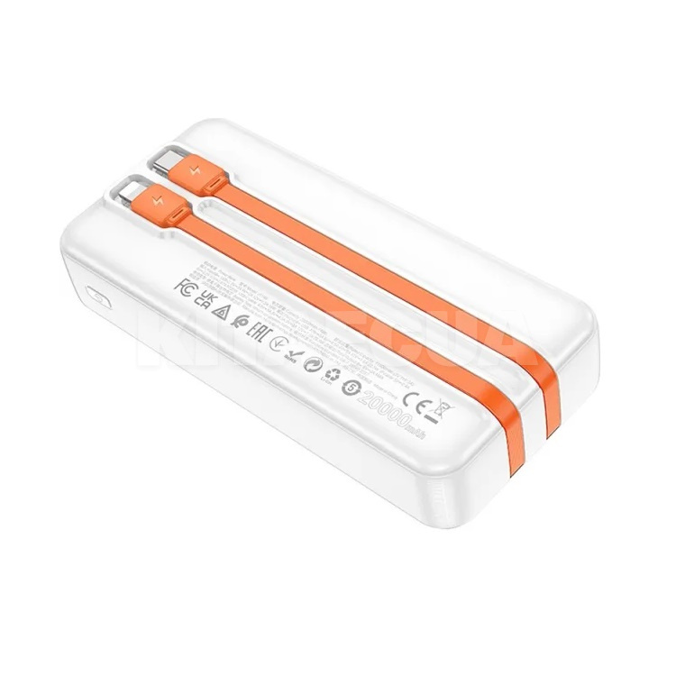 Повербанк Sharp charger 20000mAh 20W білий HOCO (6942007606127) - 2