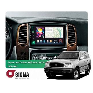 Штатная магнитола PRO 10464 4+64 Gb 10 Toyota Land Cruiser LC 100-B 2002-2007 (B) SIGMA4car