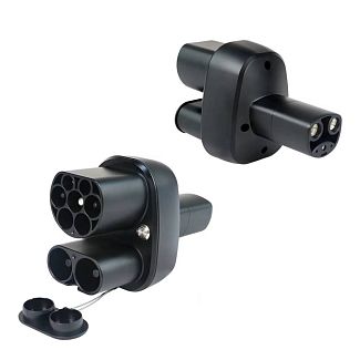 Перехідник 250 кВт 400А CCS2-Type2 (станція) - Type Tesla (американське авто) KOLANKY