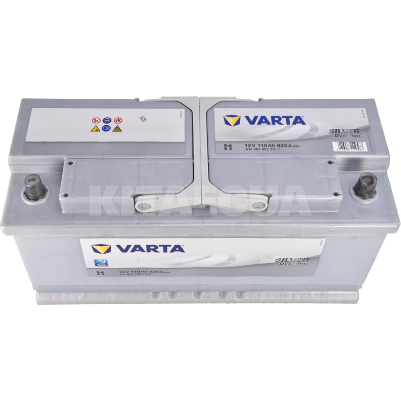 Аккумулятор автомобильный 110Ач 920А "+" справа VARTA (VT 610402SD) - 3