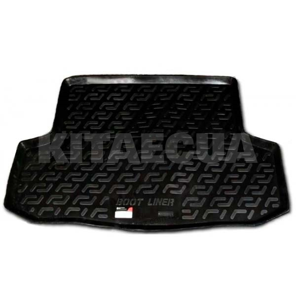 Резиновый коврик в багажник Mitsubishi Lancer 9 (2008) черный Lada Locker (1025913)