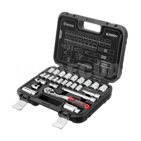 Набор инструментов 3/8" 26 предметов Intertool (ET-8026)