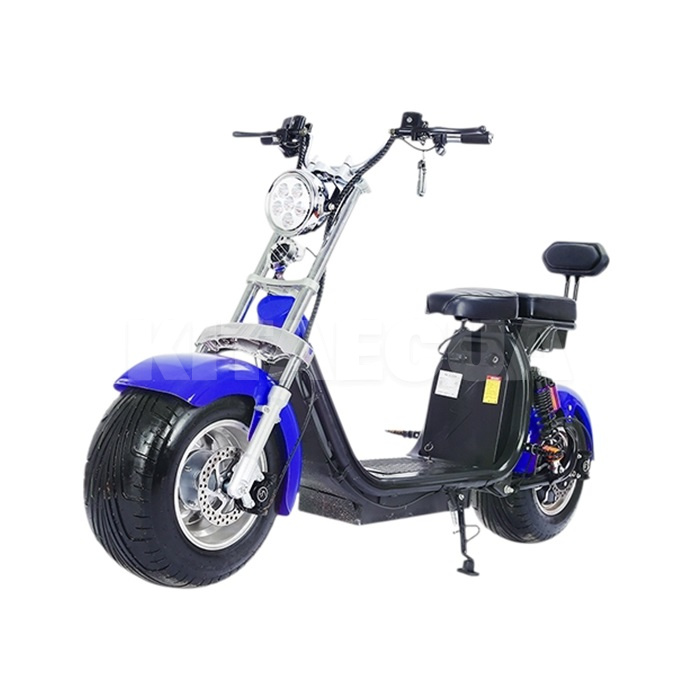 Електроскутер Citycoco Long 1500W, 60V12Ah, Blue ROODER (00000050799)