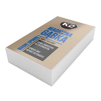 Губка меламиновая для мытья Magic Sponge белая K2