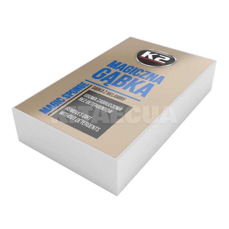 Губка меламиновая для мытья Magic Sponge белая K2 (K290)