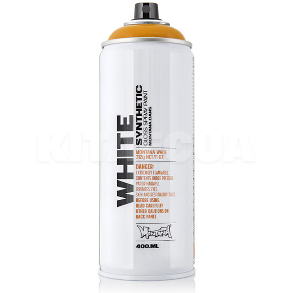 Краска декоративная синтетическая 400мл 2060 "ярко-оранжевая White MONTANA (344244-MONTANA)