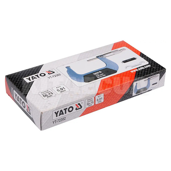 Мікрометр 50-75 мм YATO (YT-72302) - 3