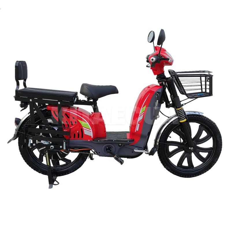 Велоскутер аккумуляторный EM219-WS 40 км 800 Вт красный + аккумулятор 60В 12Ач FORTE (152300)