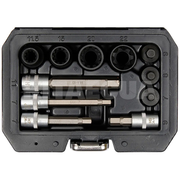 Набор для тормозных суппортов 3/8" 1/2" 11 предметов YATO (YT-06808) - 3